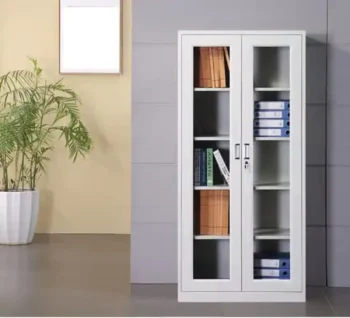 2 Door Full Glass Office Cabinet - Image 2