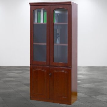 Two door wooden office cabinet