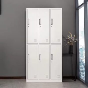 6-Locker Steel Office Cabinet - Image 4