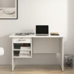 Empire Writing Table in Frosty White Finish