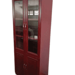 2-door wooden cabinet- with 2 door on the upper side and the other 02 doors on the lower side.