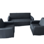 Black executive sofa| Pure high quality fabric| Both home & office use
