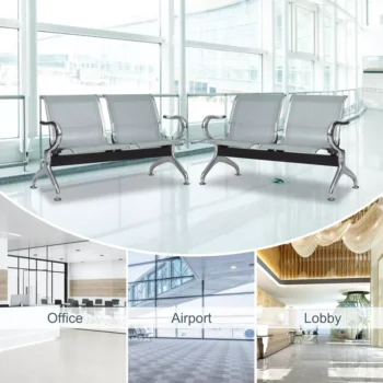 5-Seater metallic waiting bench - Image 4