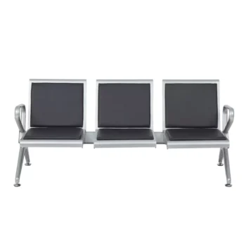 3-Seat PU Leather Waiting Room Chair - Image 3