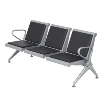 3-Seat PU Leather Waiting Room Chair - Image 4