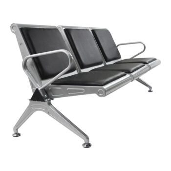 Three seater office reception bench - Image 3